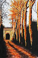 THE GARDEN CLOSES AT SUNSET (Private Collection)